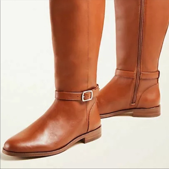 Ann Taylor Adalie Extended Calf Leather Boots - Picture 3 of 10